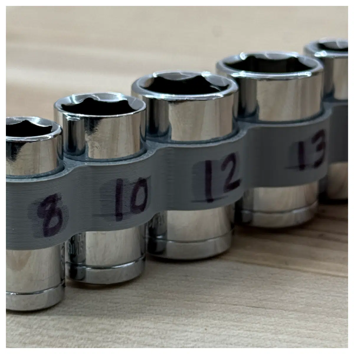 Socket Rack 8101213 Metric Spanner Set Repair Tools Auto Parts Accessory