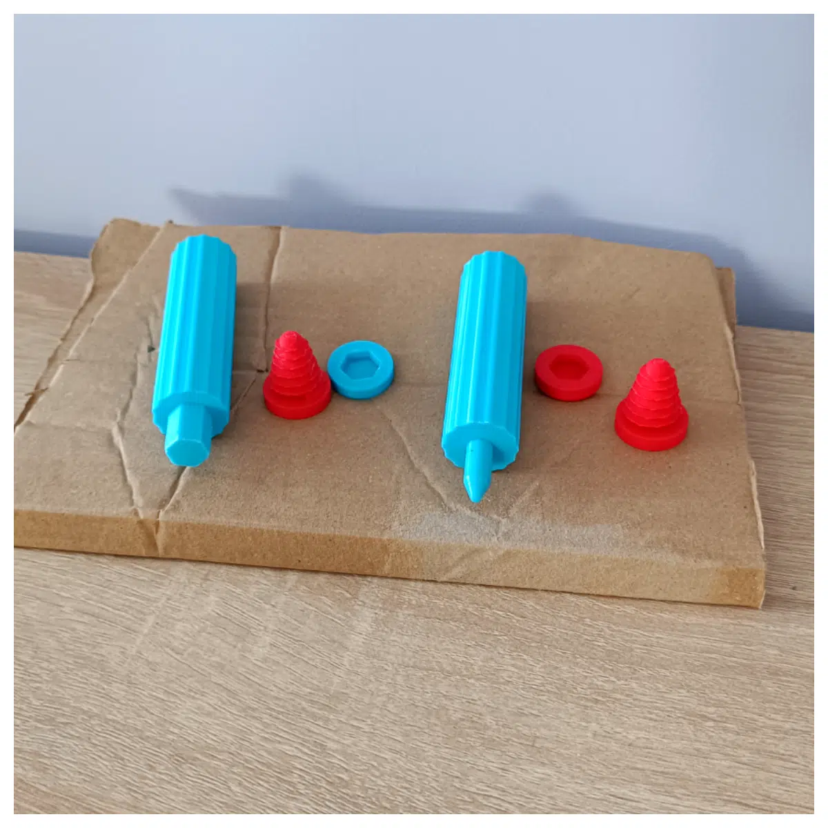 Cardboard Screw Connectors Cardboard Screw Fixings Cardboard Connection Accessories Building Screw Connectors DIY Installation