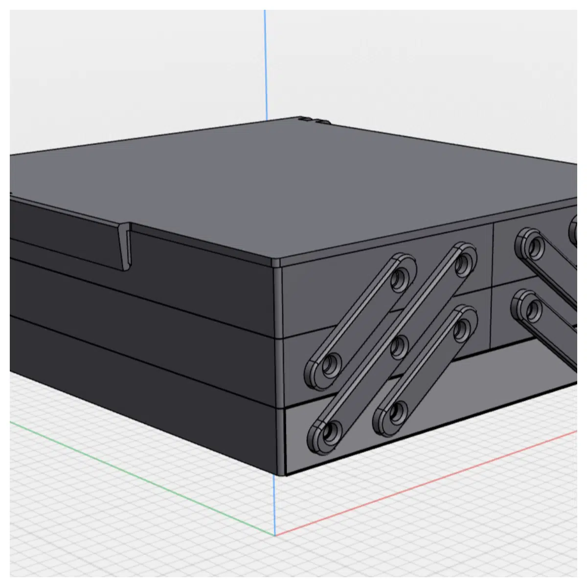 Folding Parts Box Organizer Electronics Assembly Tool Storage Mini Toolbox Component Organizer Ideal for DIY Enthusiasts