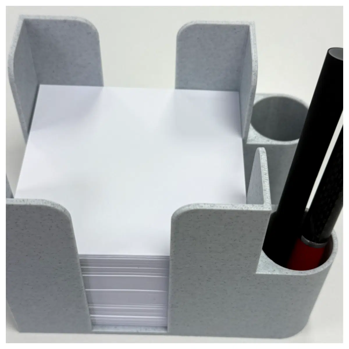 Sticky Note Box Organizer Paper Holder Desk Storage Container Stationery Supplies Note Case Small Box for Paper Document Organizer
