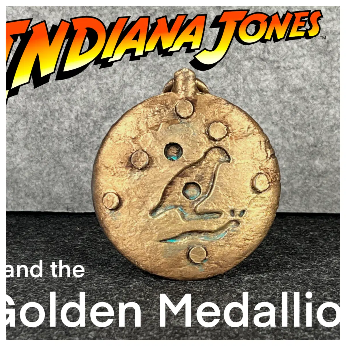 Golden Indiana Jones Award Prop Movie Memorabilia Collectible Decoration Stage Props Fans