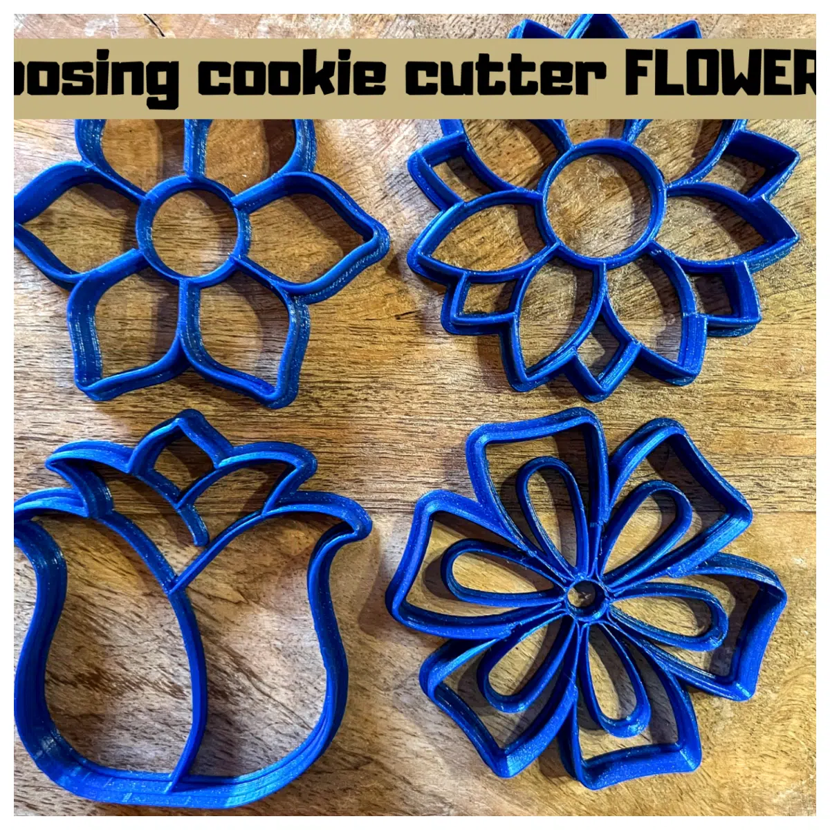 Relief Cookie Cutter Flower Shape Cake Decorating Tools Cookie Cutters DIY Baking