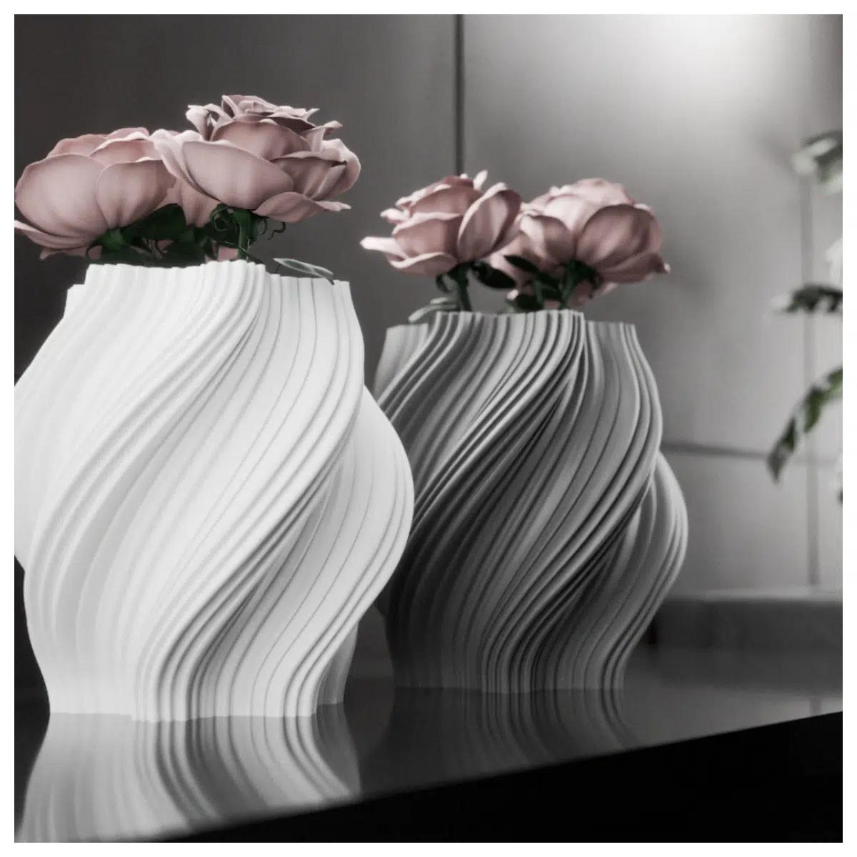 Organic Vase Natural Floral Arrangement Table Decoration Plant Bouquet Container Modern Minimalist Style