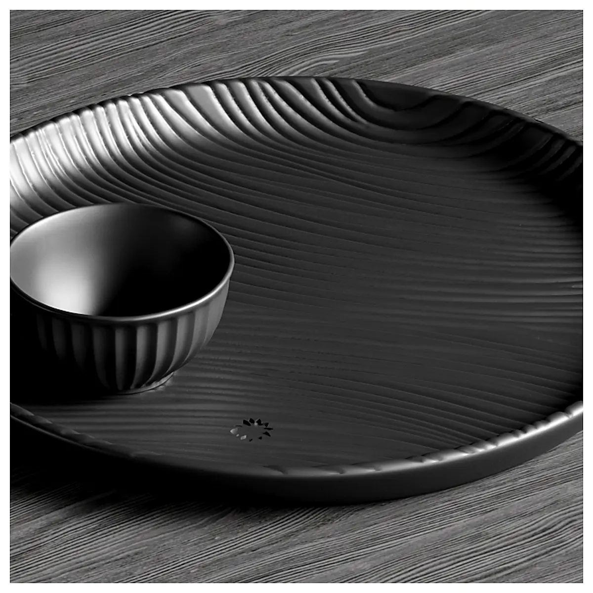 Ripple Bowl Decorative Plates Minimalist Dinnerware Serving Dishes Table Decor Geometric Patterns Kitchen Accessories