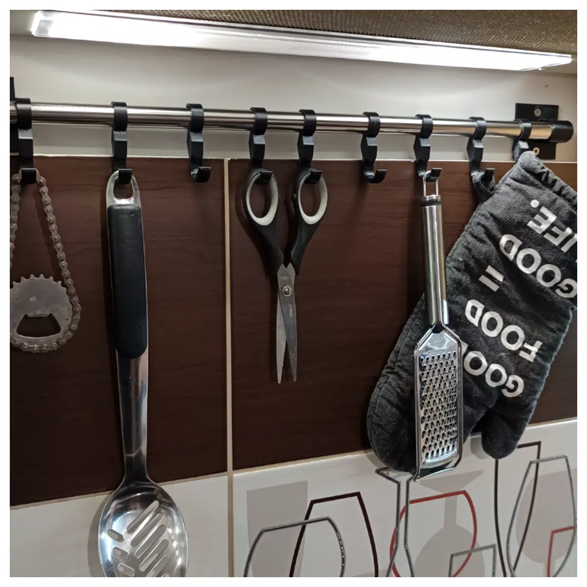 Kitchen Shelf Wall Mounted Storage Rack Cabinet Hanging Bracket Kitchen Utensil Holder Maximize Space Utilization
