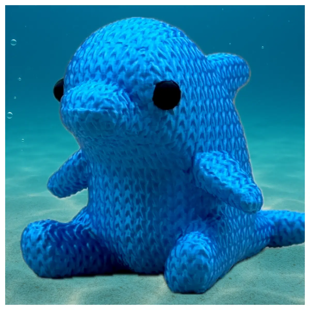 Plush Knit Dolphin Toy Cute Gift Baby Children Decoration Knit Dolphin Wholesale Soft Feel