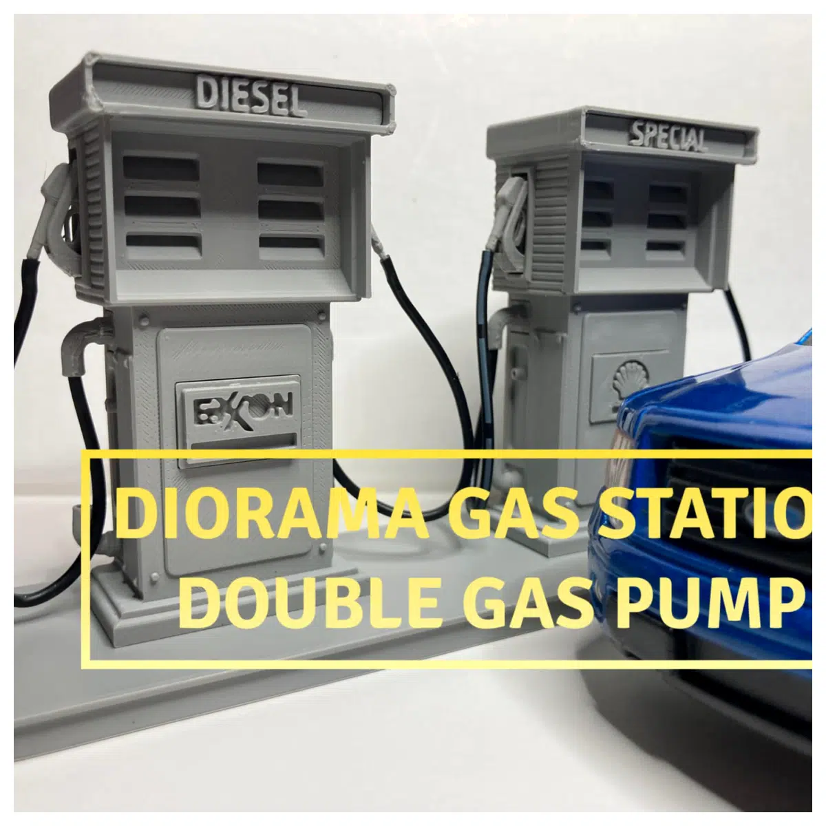 Gas Station Scene Stock Photo 124 Ratio Double Pumps Car Fueling Fuel Supply Commercial Image Assets