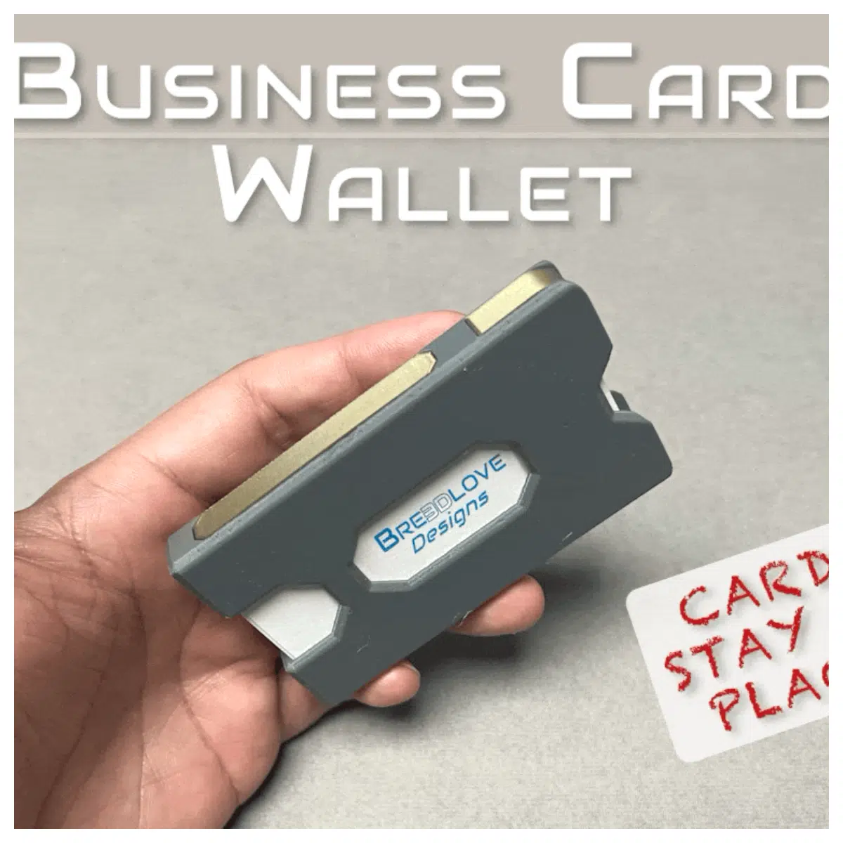 Business Card Holder Fixed Position 35x2 Magnetic Case Organizer File