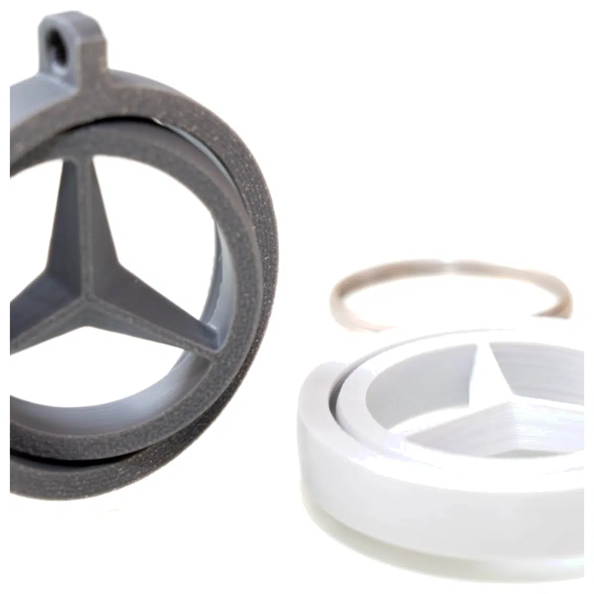 Rotating Star Keychain Car Accessory Keyring Decoration Mercedes Star Charm Hanging Ornament