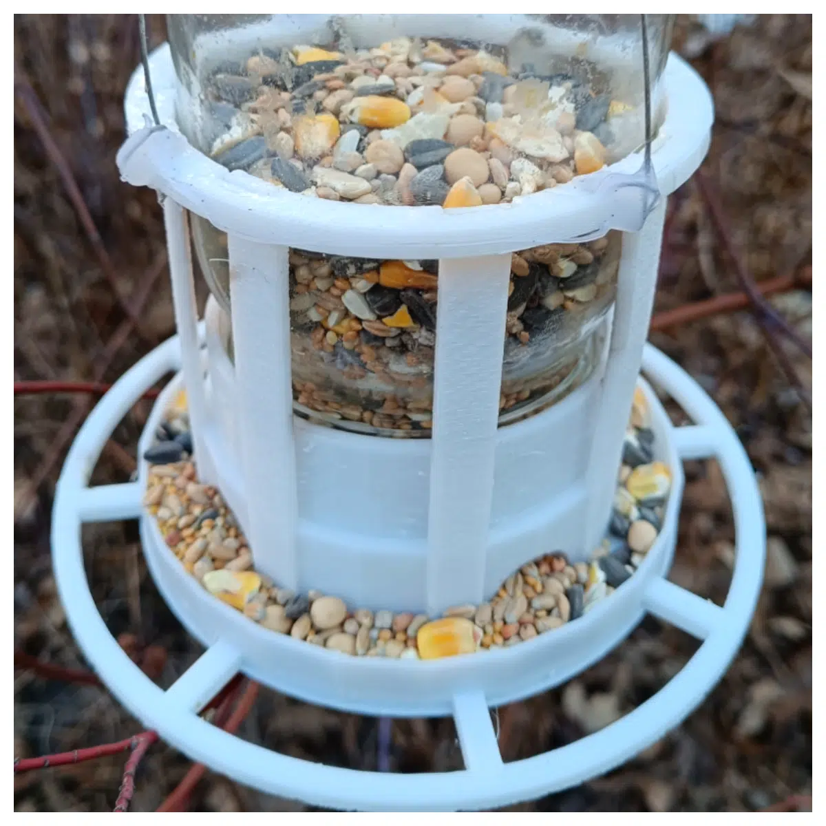 Bird Feeder with Cans Automatic Bird Feeder Bird Food Dispenser Bird Feeders Bird Feed Station Bird Food Box