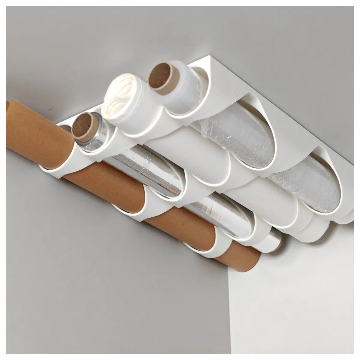 Rolling Paper Holder Kitchen Paper Stand Roll Dispenser Baking Paper Food Wrap Kitchen Accessories Roll Storage Support