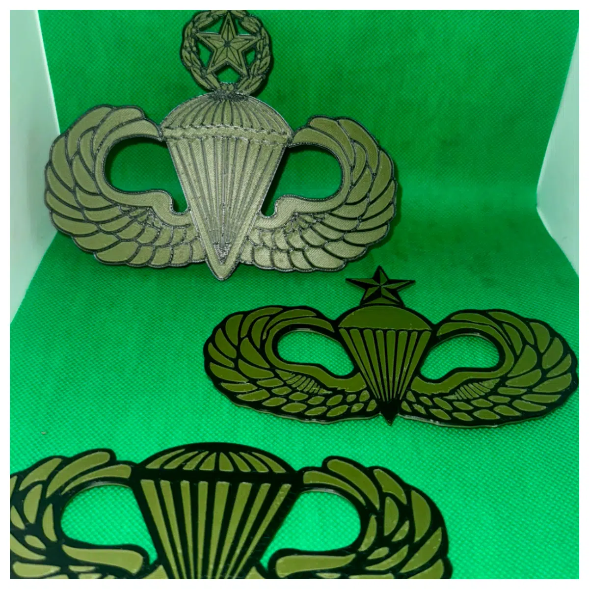Army Airborne Wing Set Paratrooper Gear Training Accessories Aircraft Parts Training Supplies