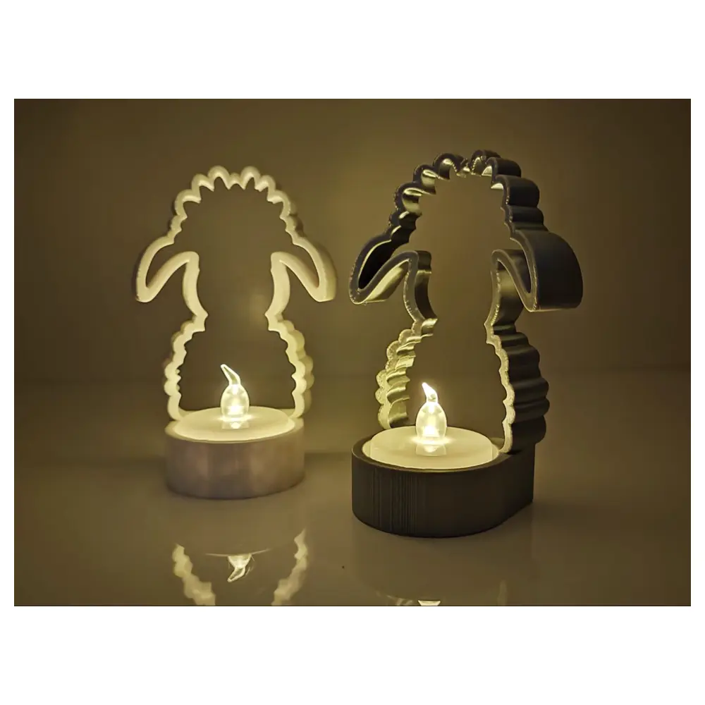 Easter Lamb Candle Holder Decoration Easter Gift Festive Decoration Lamb Shaped Candle Stand Religious Decor