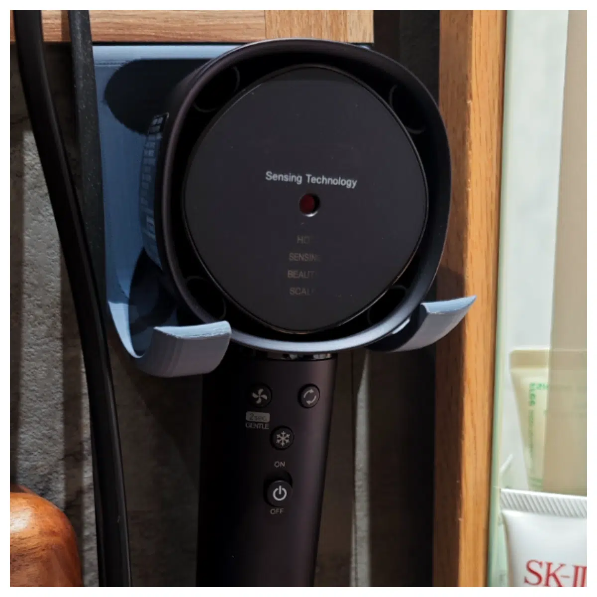 Sharp IB WX901 Hair Dryer Holder Wall Mount Rack Hair Dryer Hanger Drying Machine Stand Desk Accessory