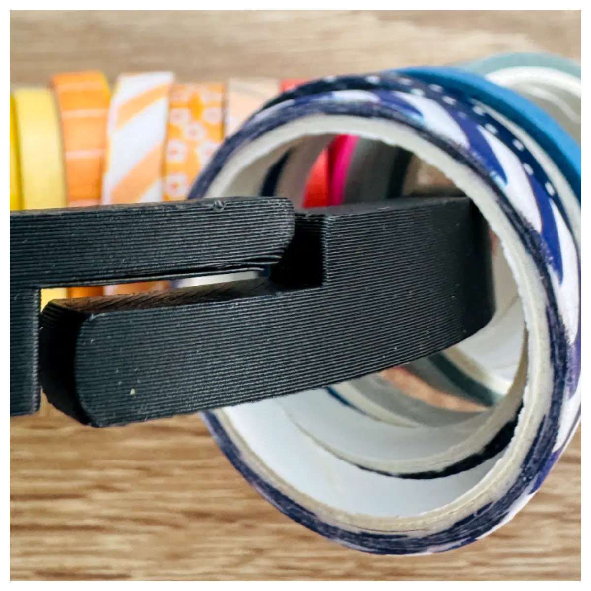 Washi Tape Storage Ring Tape Organizer Adhesive Roll Holder Creative Storage DIY Craft Supplies Tape Box Desk Organizer