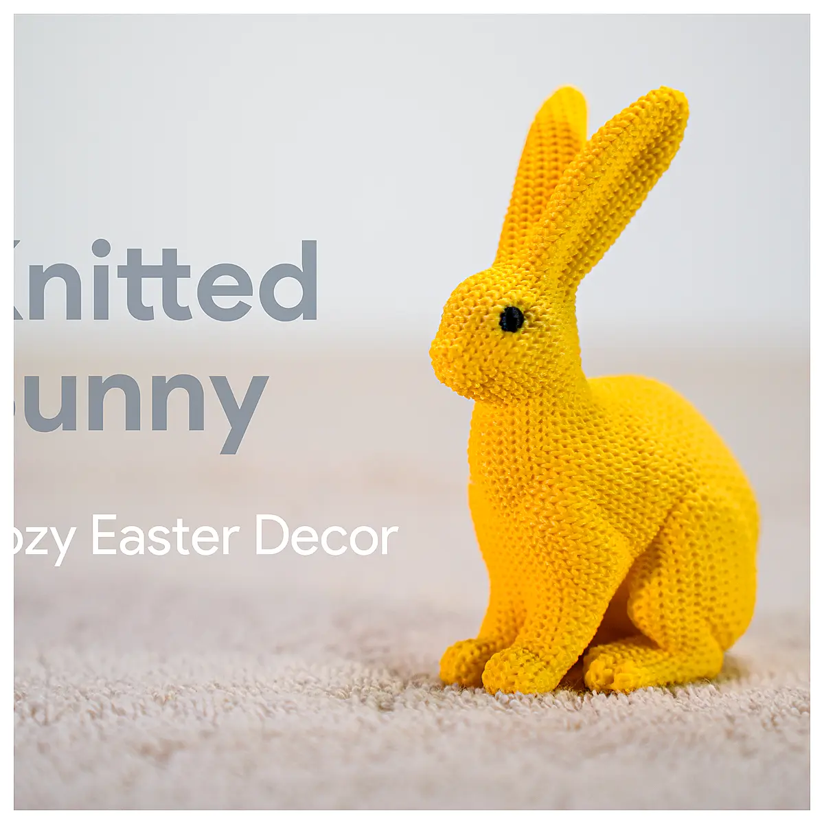 Easter Crochet Rabbit Toy Bunny Plush Toy Festive Decoration Creative Gift Crochet Animal