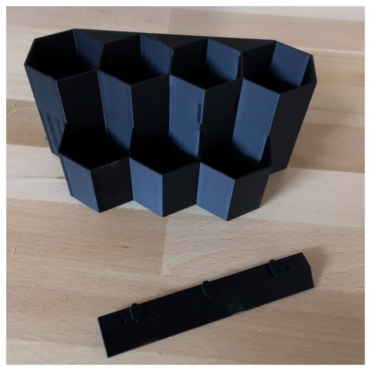 French Concealed Drawer Pen Holder 6 Sided No Support Office Desk Stationery Holder Modern Design