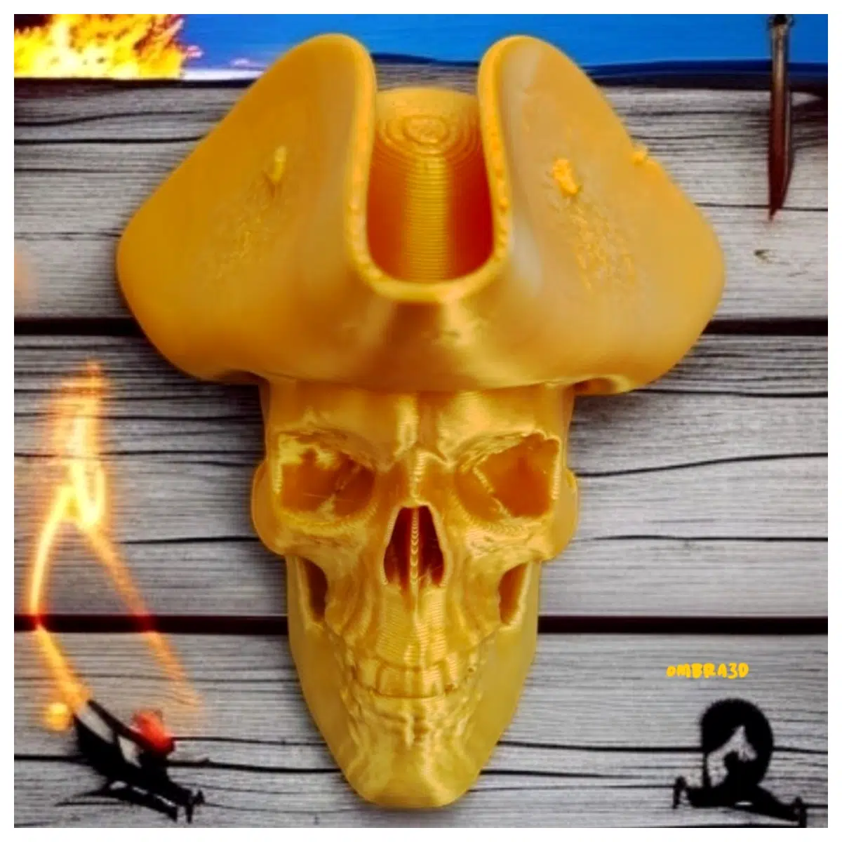 Abyss Phantom Pirate Head Model Collectible Desktop Decoration Anime Figure Ghost Accessory