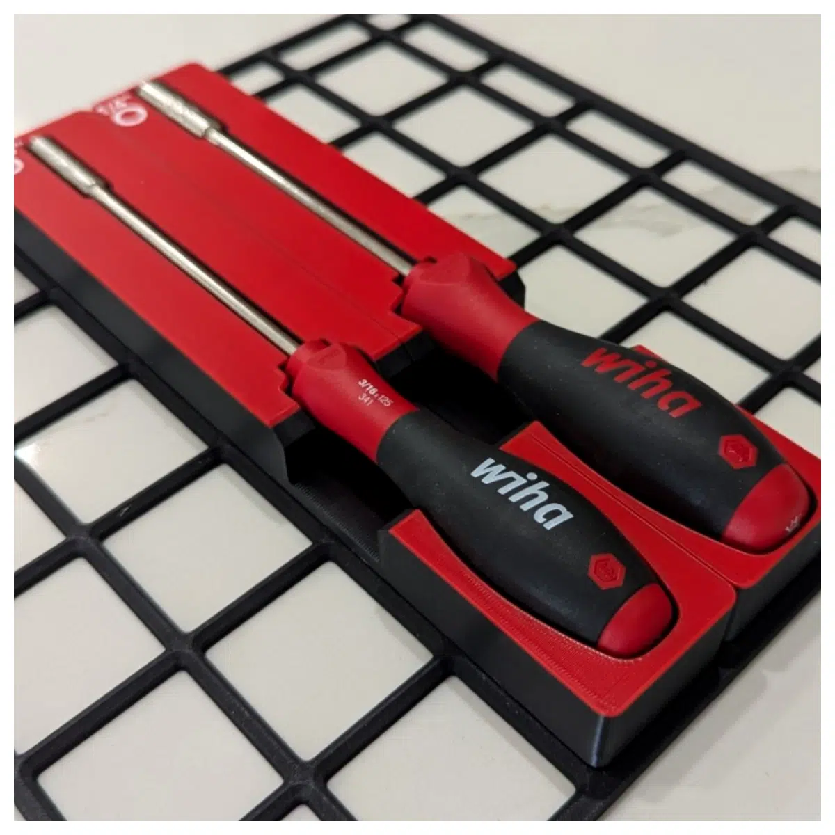 Gridfinity Storage Box Screwdriver Organizer Wiha 341 Series Tool Storage Tight Screws Removal Parts Box