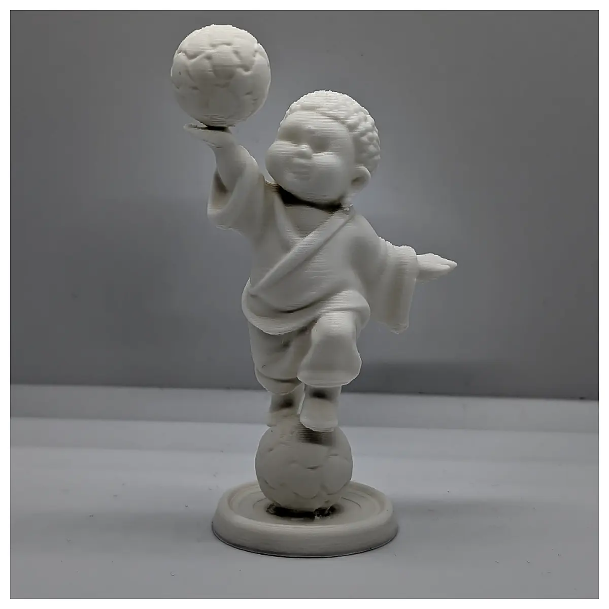 Buddha Dynamic Balance Joy Meditation Figure Art Spiritual Sculpture