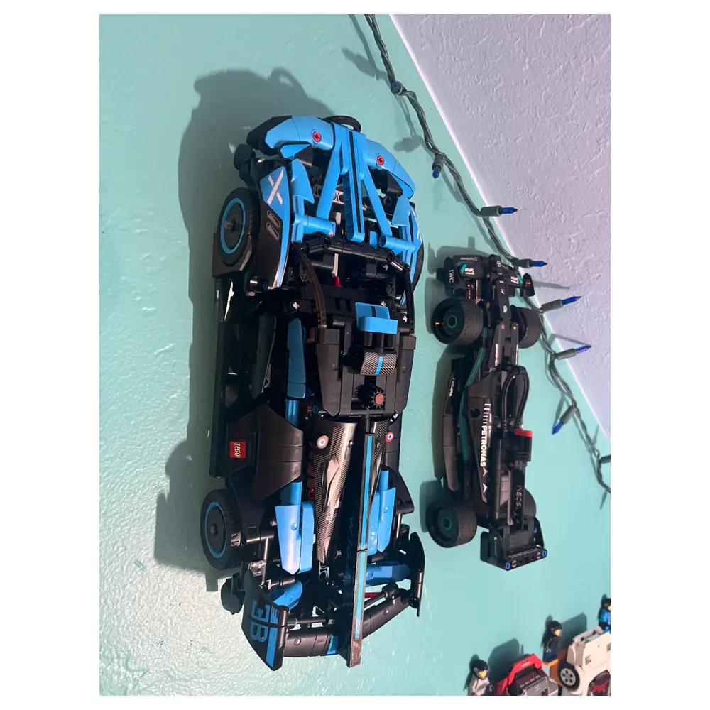 LEGO Technic Car Wall Mount Display Stand Model Building Blocks Parts Accessories Assembly