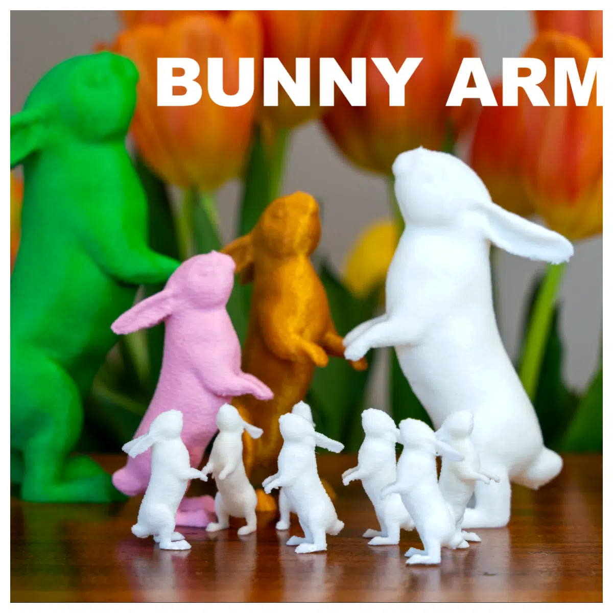 Easter Bunny Family Toy Decoration Festive Gift Kids Creative Figurine Easter Decor