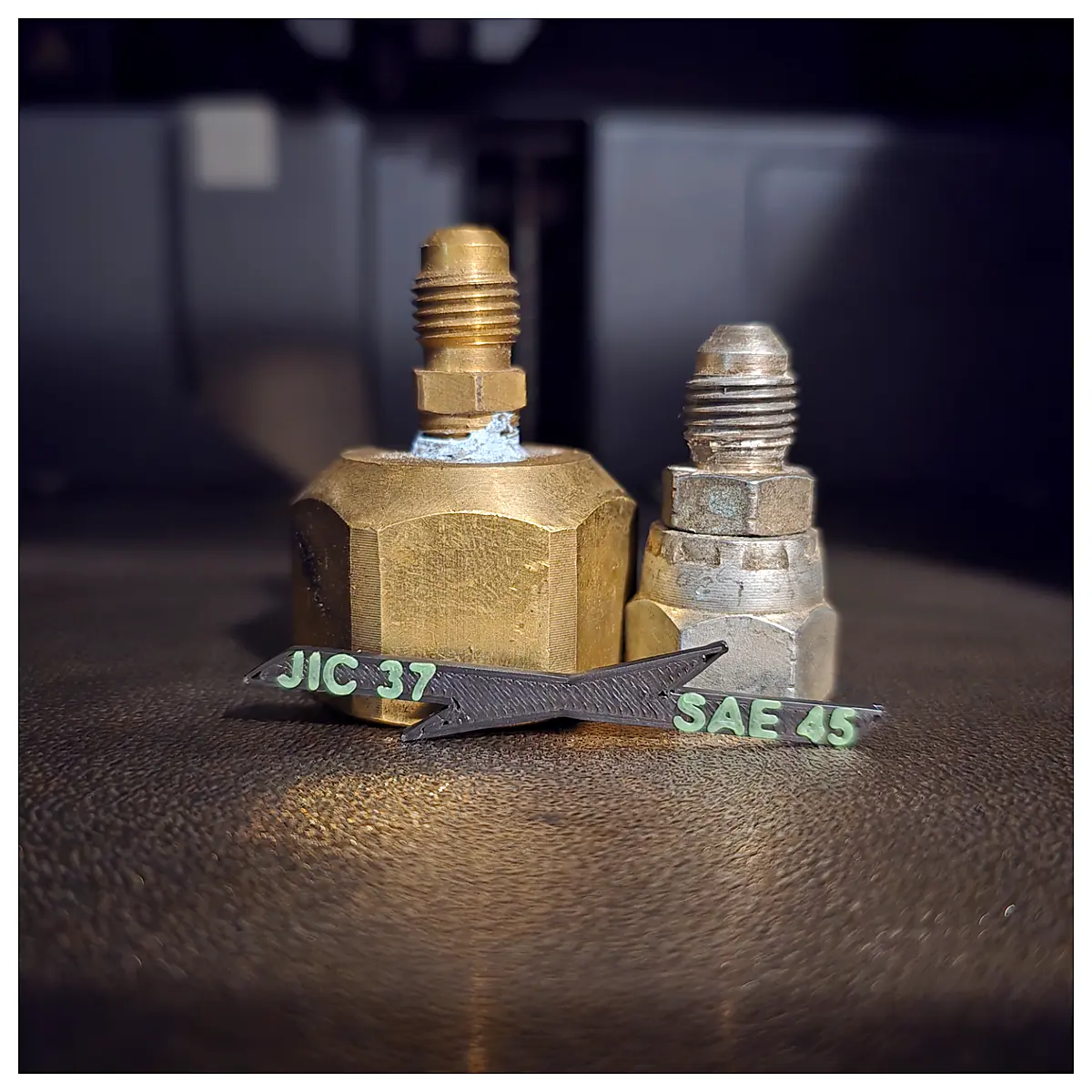 SAE JIC Corner Gauge Measurement Tool Angle Finder Dimension Calibration Industrial Standards