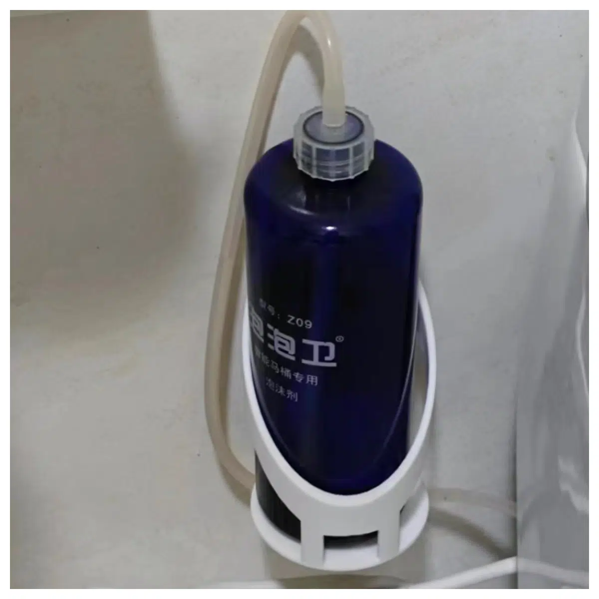 Smart Toilet Foam Dispenser Holder Bottle Support Bathroom Shelf Toilet Accessory Holder