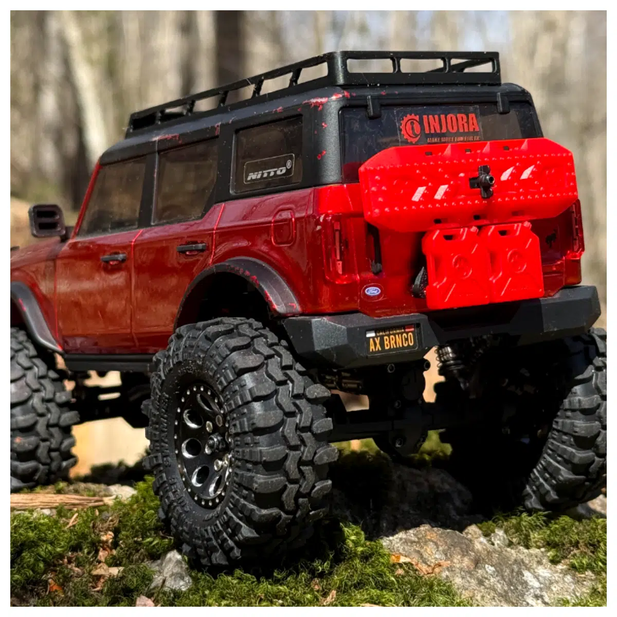 SCX24 Mustang Axial Rear Cargo Rack Mounting Accessories Transport Accessories Vehicle Parts Axial Rack