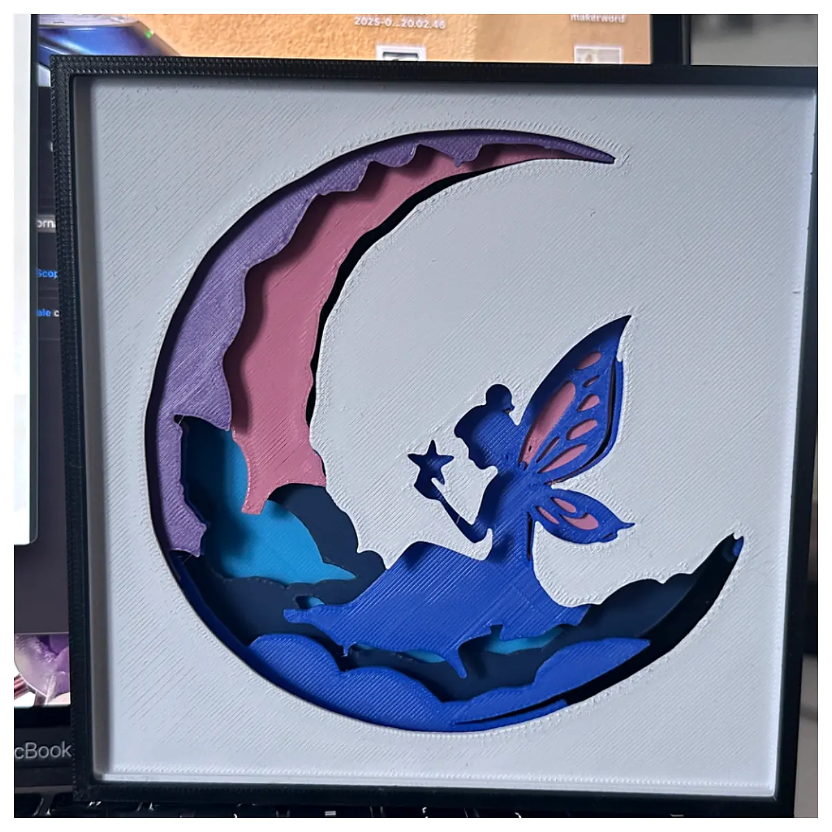 Lunar Art Layering Steps Fairy Dimensional Art Tutorial 3D Model Creation Painting Guide