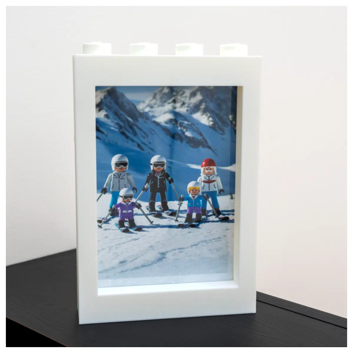 5x7 Inch Brick Photo Frame Puzzle Building Block Creative Construction Toy Kids STEM Puzzle DIY Photo Wall Blocks