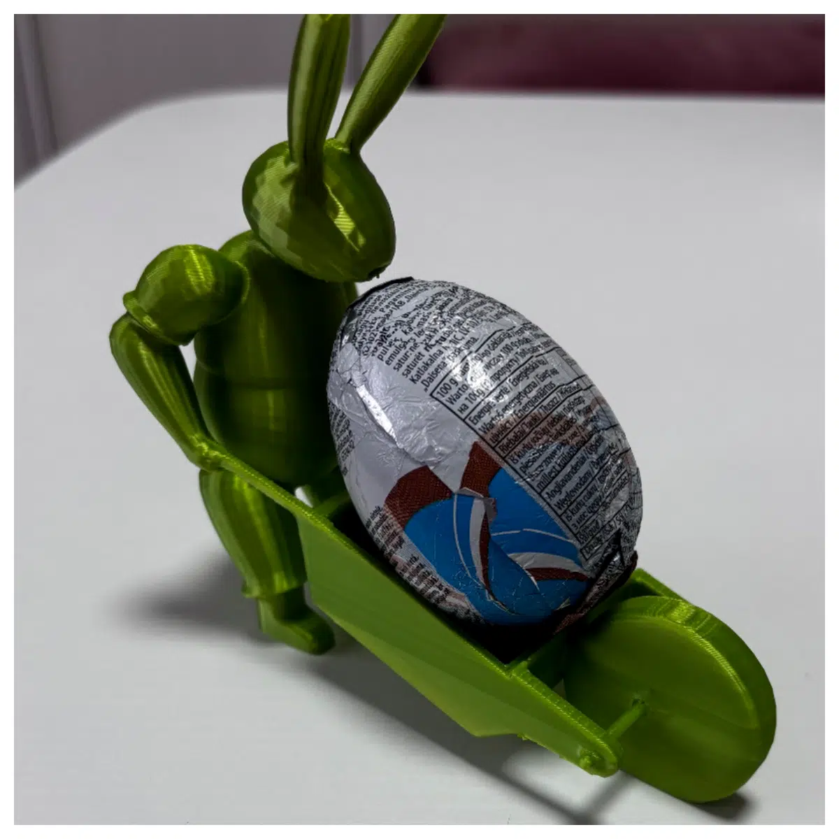Easter Bunny Ear Basket Egg Holder Decor Holiday Display Stand Rabbit Toy Christmas Decoration Placement Support Easter Gift