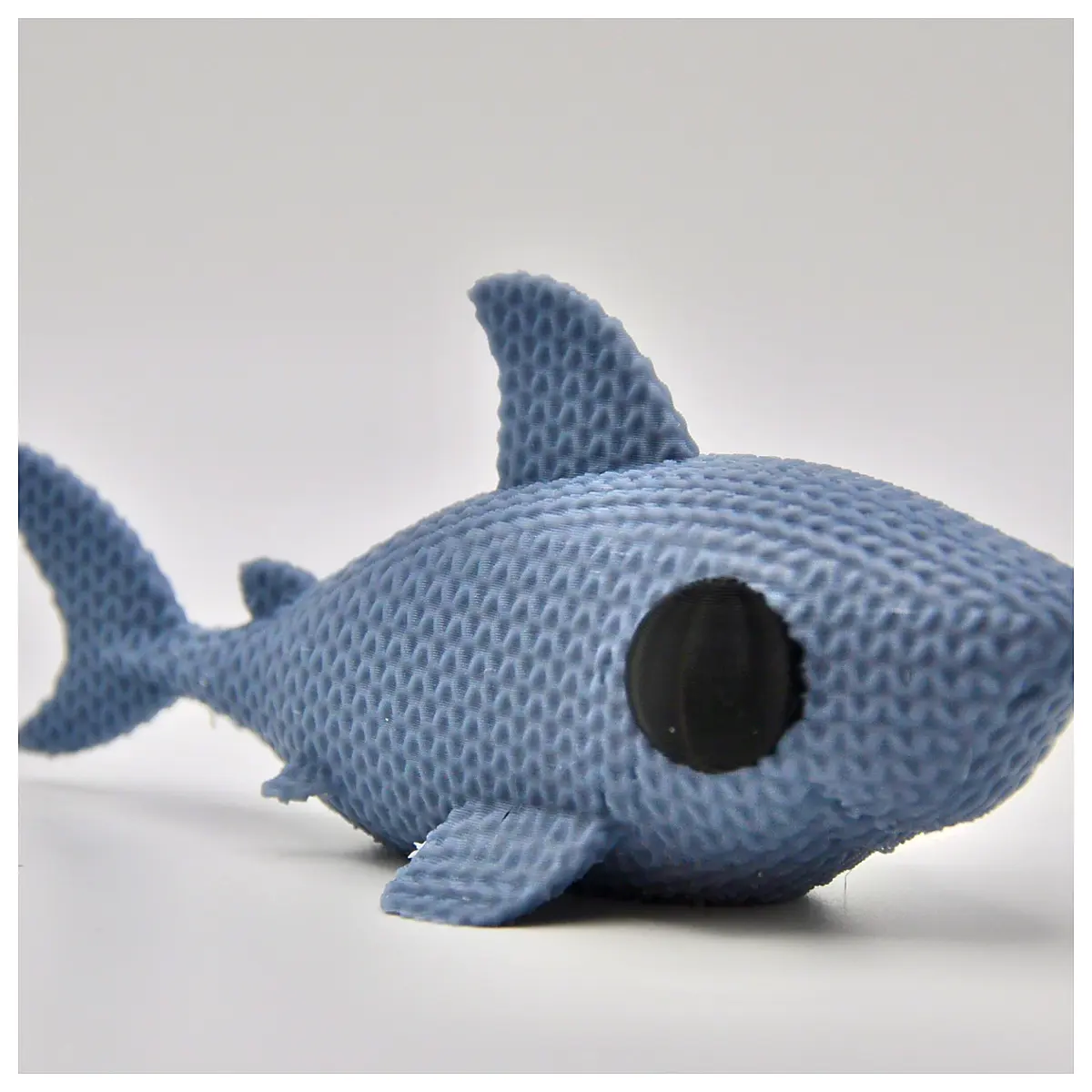Knitted Shark Plush Toy Plush Knitting Shark Toy Soft Plush Gift