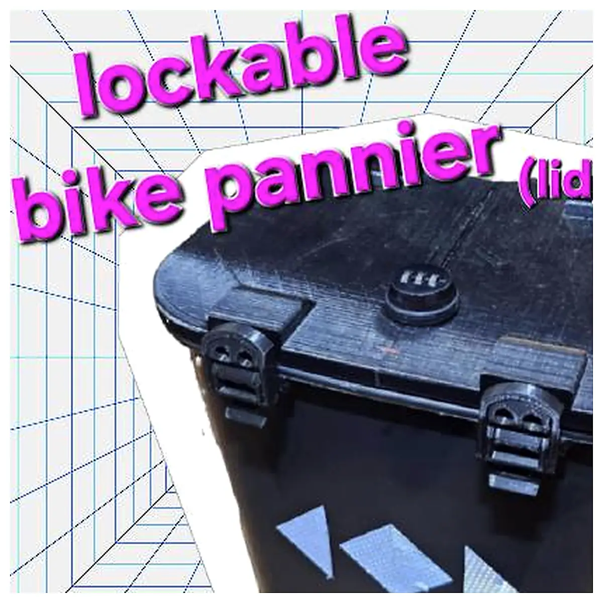 Hard Shell Waterproof Lockable Bike Trunk Luggage Storage Box Protection Transport Secure