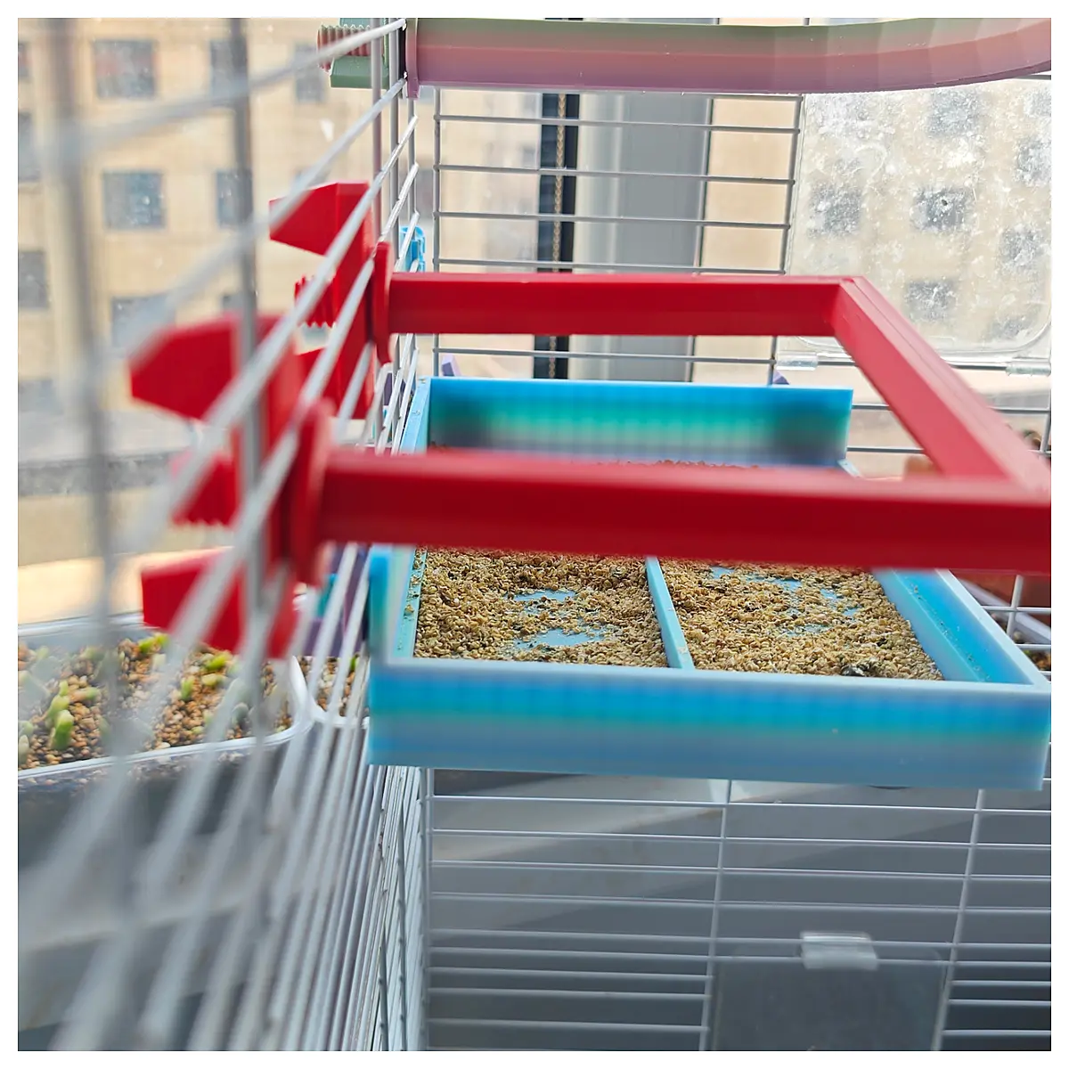 Bird Cage Stand Large Parrot Stand Frame Bird Perch Support Universal Cage Accessories Bird Stand Replacement Parts