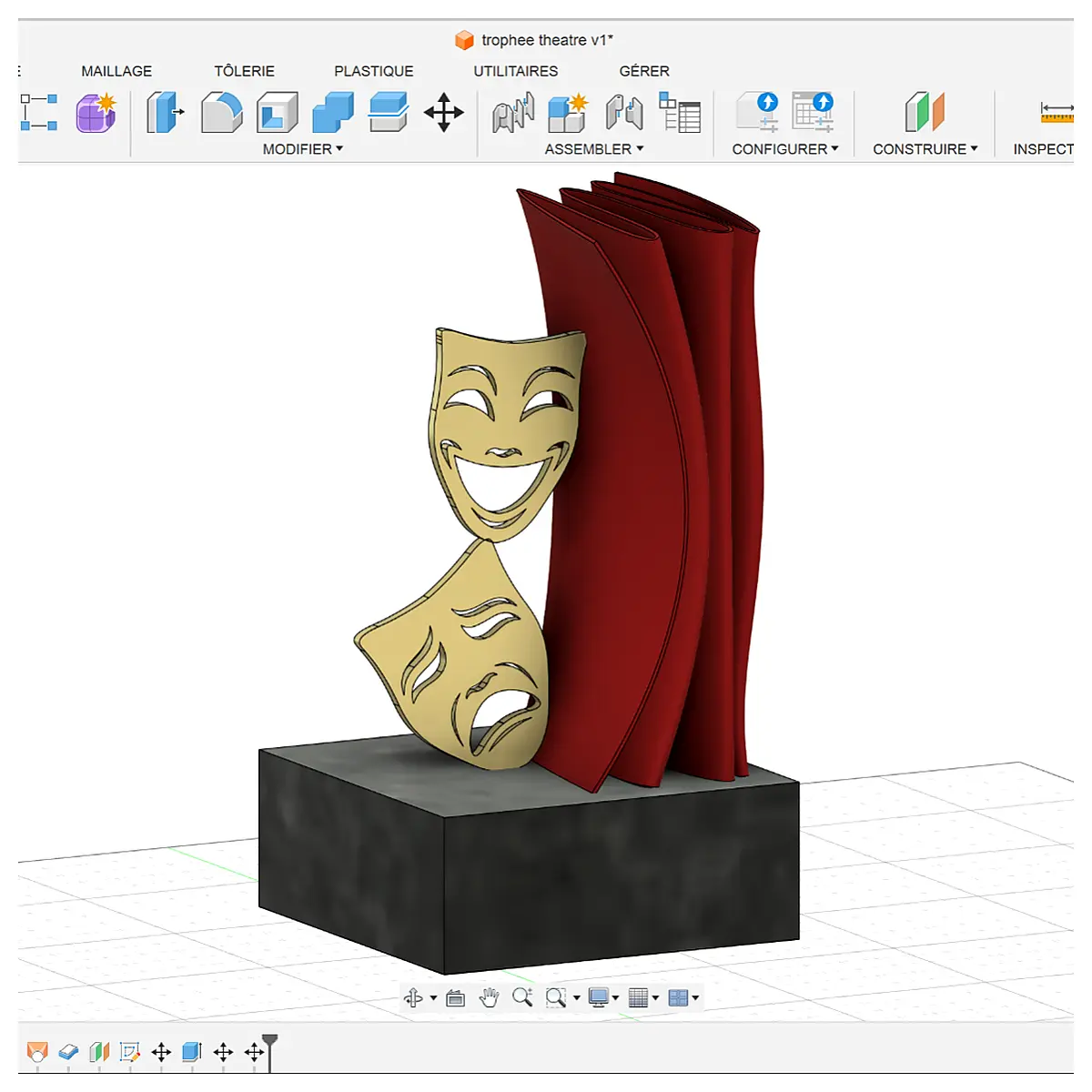 Drama Trophy Stage Awards Memorial Medals Award Ceremony Stage Props Stage Decorations