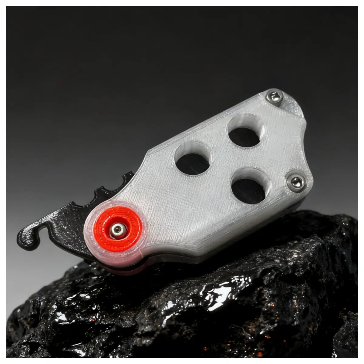 Stress Relief EDC 9th Hole Hollow Design Lock Mini Spinners Relief Toy Emergency Tool Portable Collection Toy Tactile