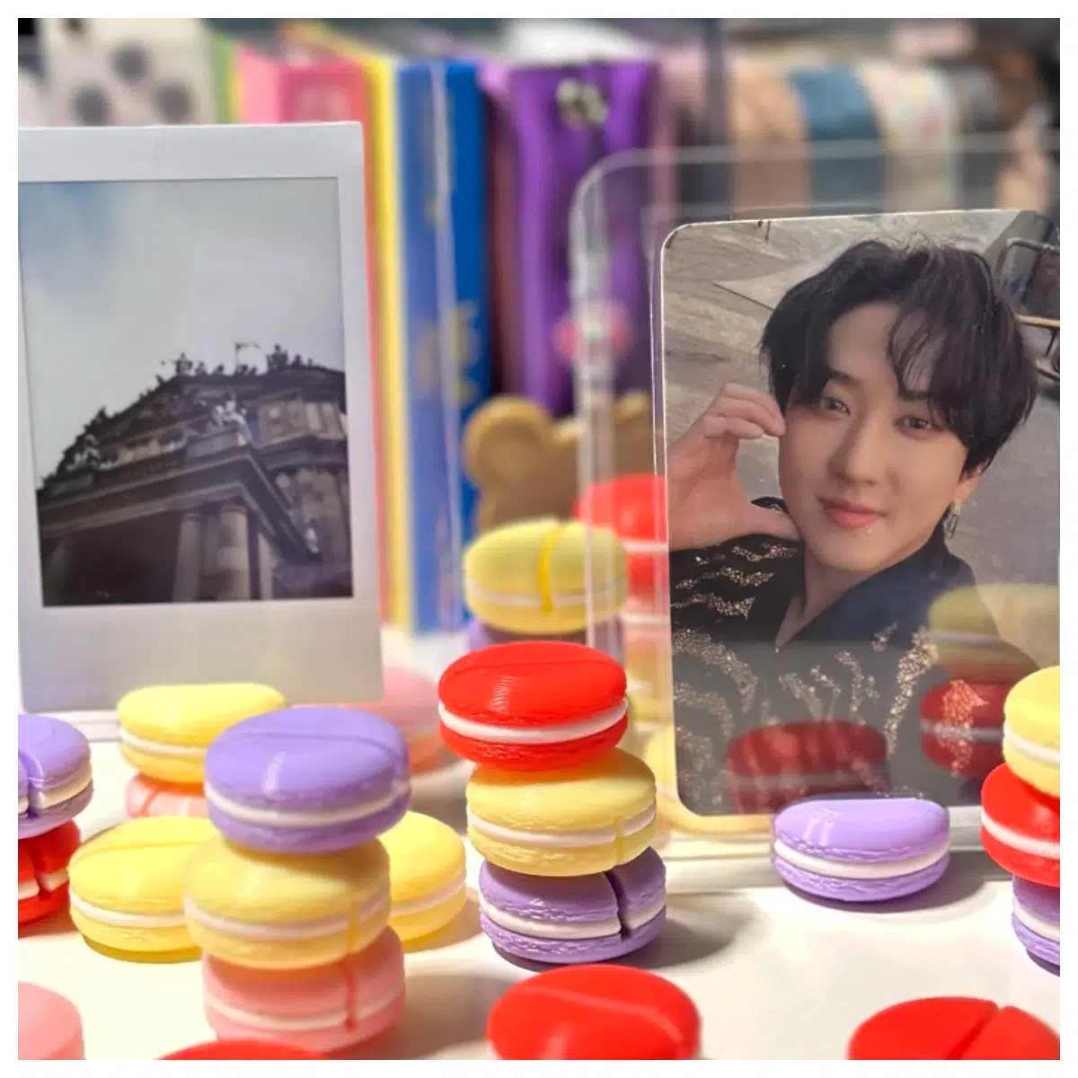 Boler Photo Card Holder Wall Display Shelf Multi Card Display Stand Photo Decoration Creative Display Item