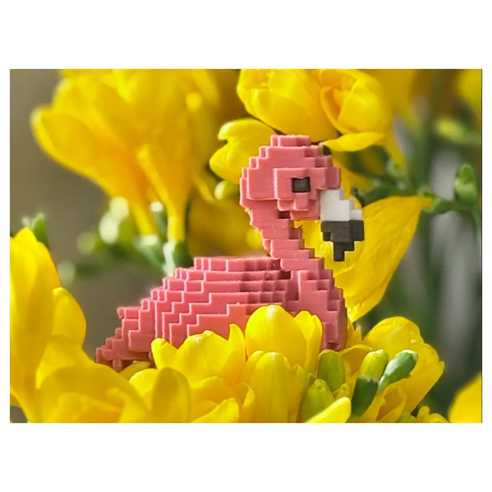 Pixel Flamingo Wall Art Decor Canvas Painting Home Decoration Modern Minimalist Art Print