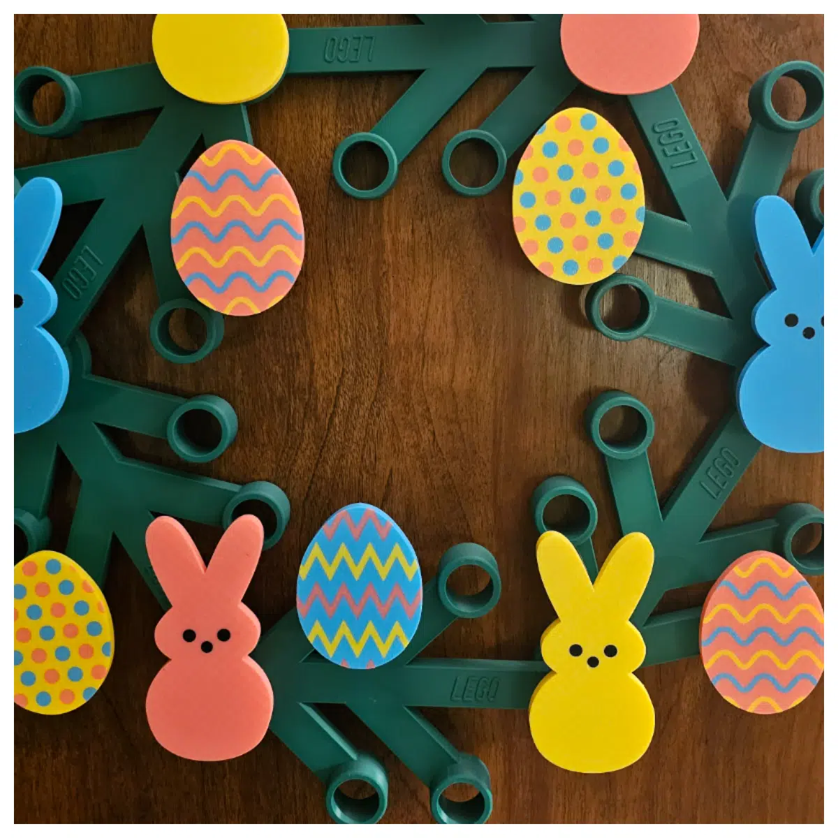 Easter Egg Wreath Decor Creative DIY Floral Ring Easter Decoration Festive Crafts
