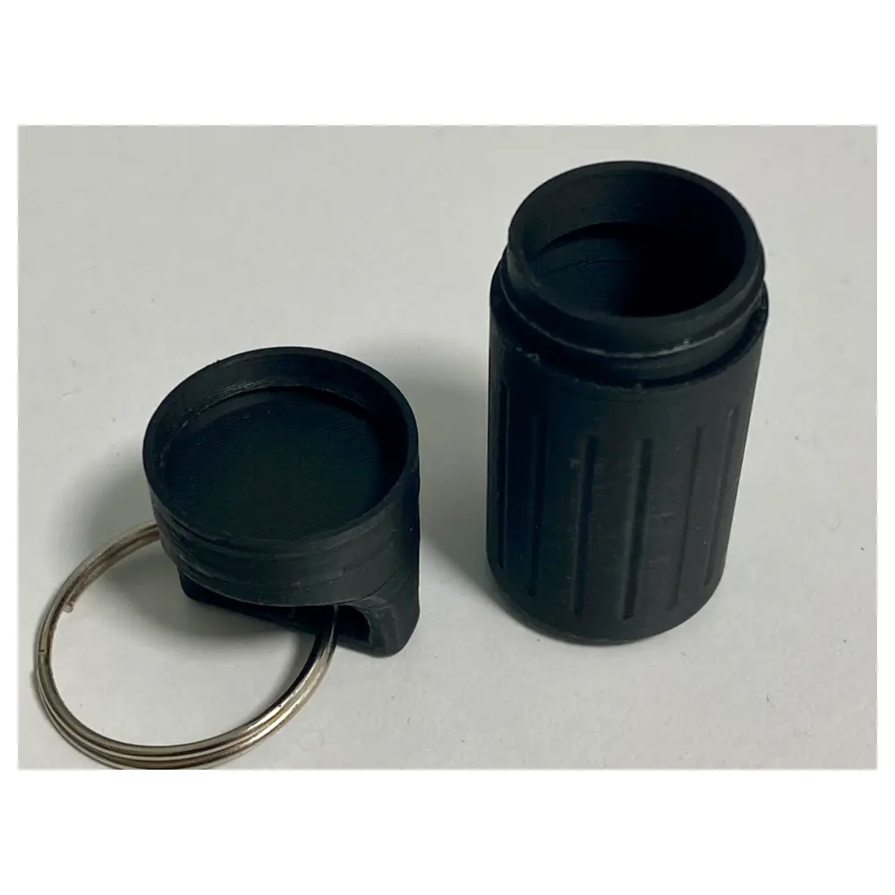 Pill Box Keychain Open Pill Bottle Keyring Medication Storage Keychain Accessories