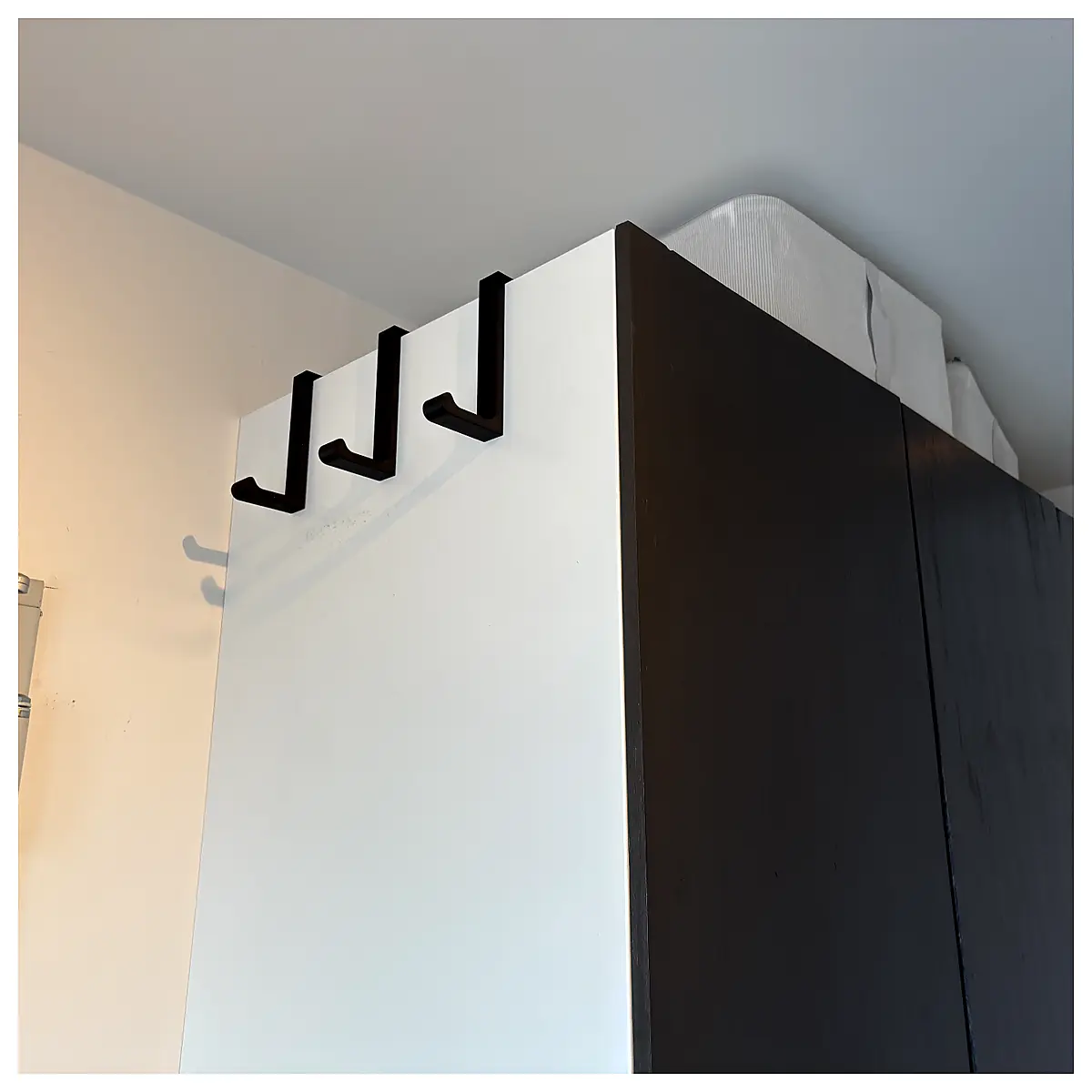 Hooks Wall Mount Hanger Screw Double Sided Tape 15cm Clothes Hanger Wall Storage