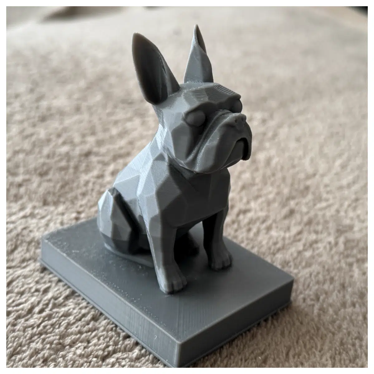 French Bulldog Statue Figurine Decoration Pet Memorial Dog Sculpture Art Collectible