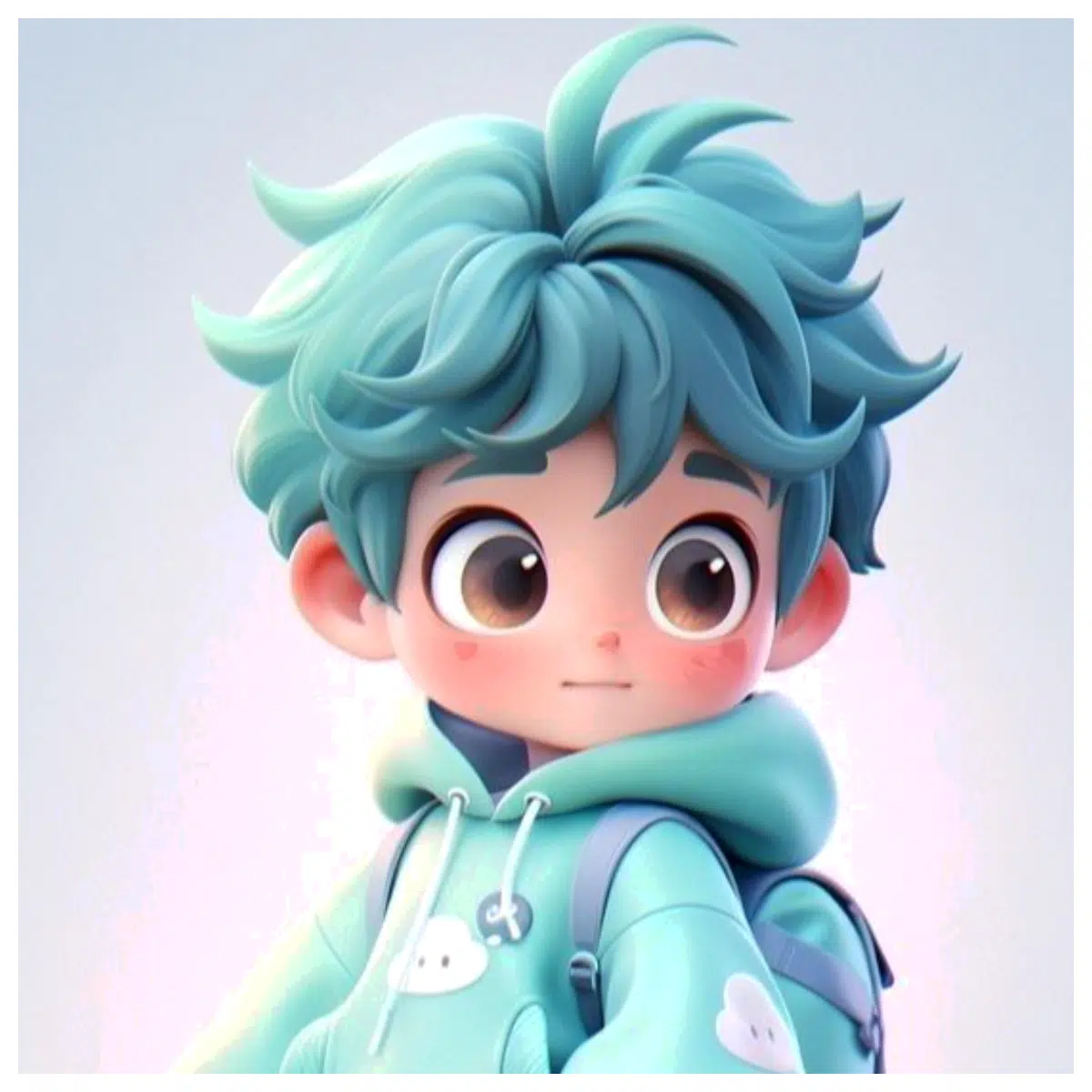 Cartoon Figurine Boy Manga Model Toy Collectible Character Figure Boy Display Piece