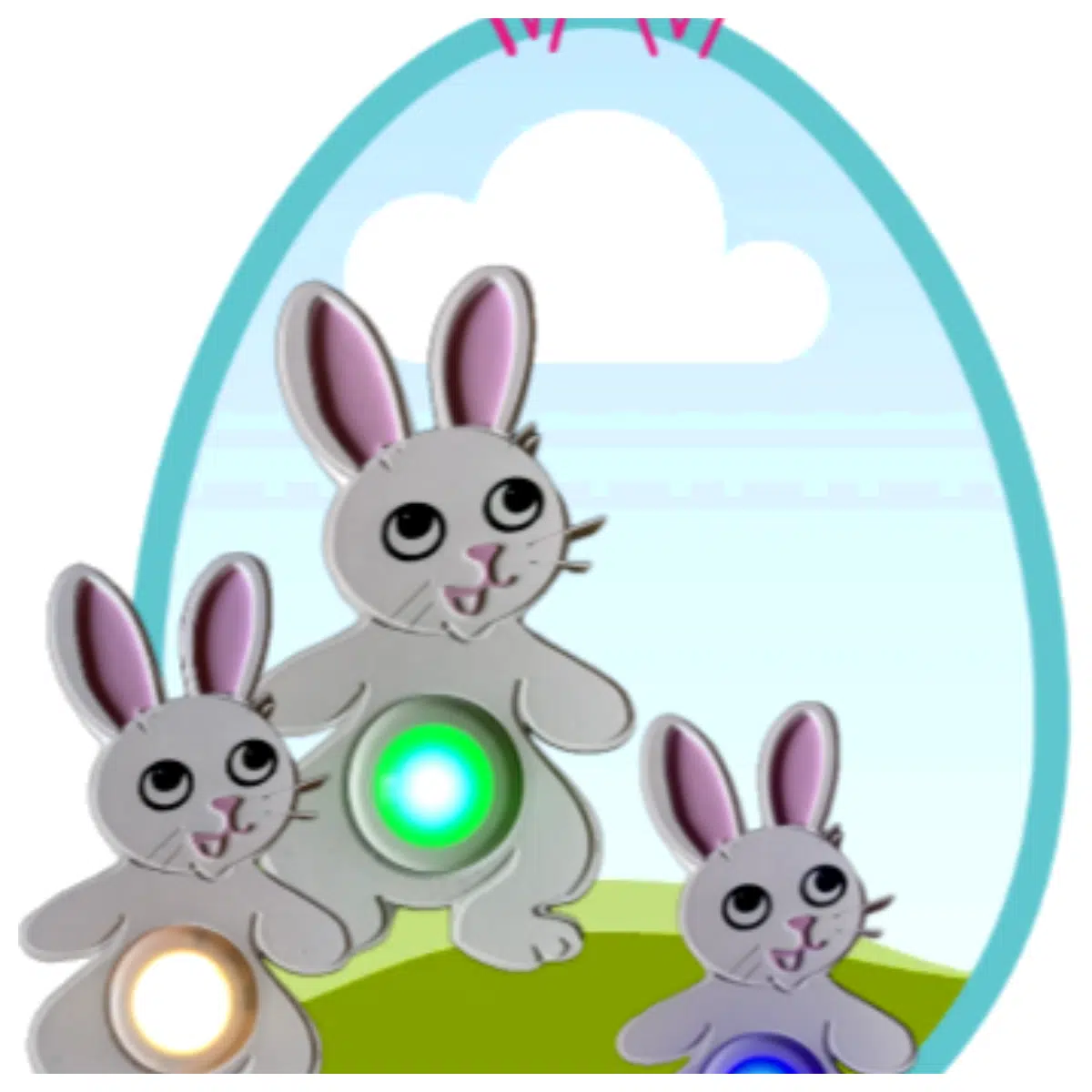 cute rabbit night for kids room decor rechargeable bunny with dimmer switch soft glow bedtime reading for nursery baby gifts