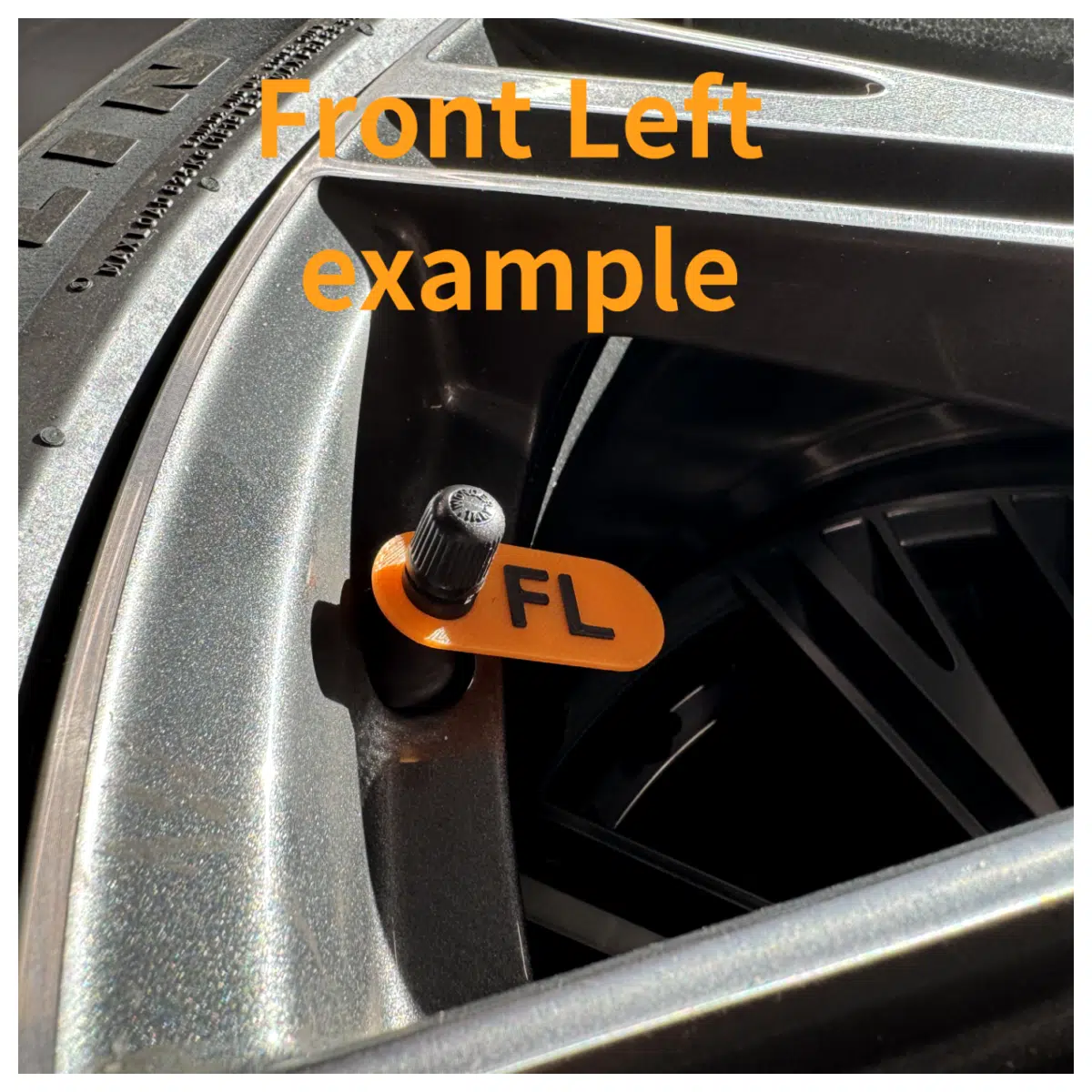 tire position stickers for car wheel alignment tracking