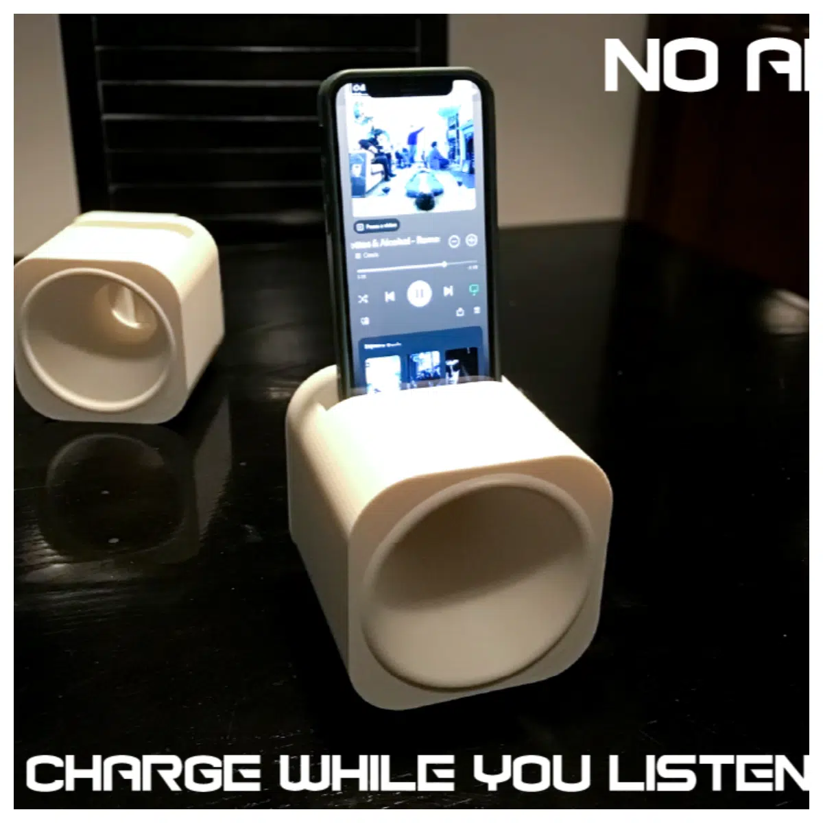 3D Printed Acoustic Amplifier Innovative Audio Device Enhanced Sound Quality Stylish Design High Power DIY Enthusiast Choice