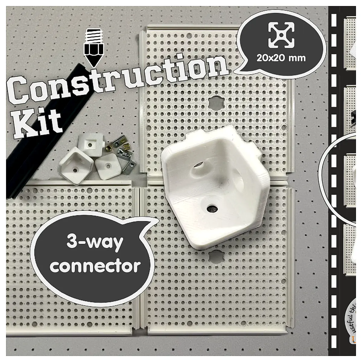 UTOO3D Build Connection Parts 3D Printing Accessories Tri Clamps Print Parts Support