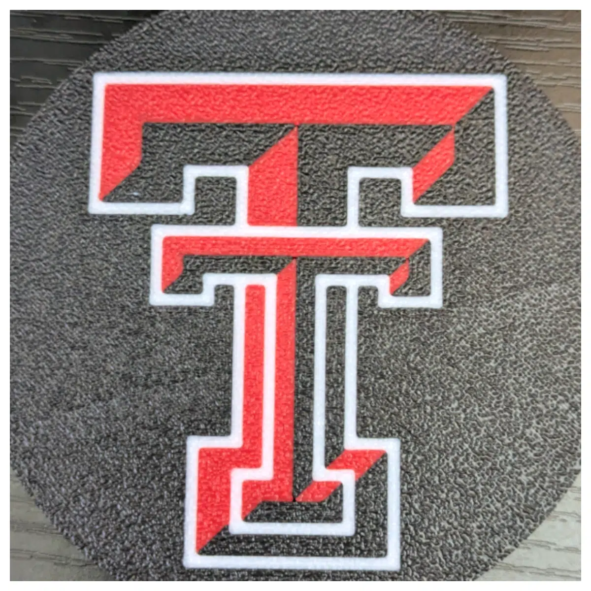 Texas Tech Red Coasters Car Accessories Desk Decor Gift Creative Coasters Texas Tech Merchandise