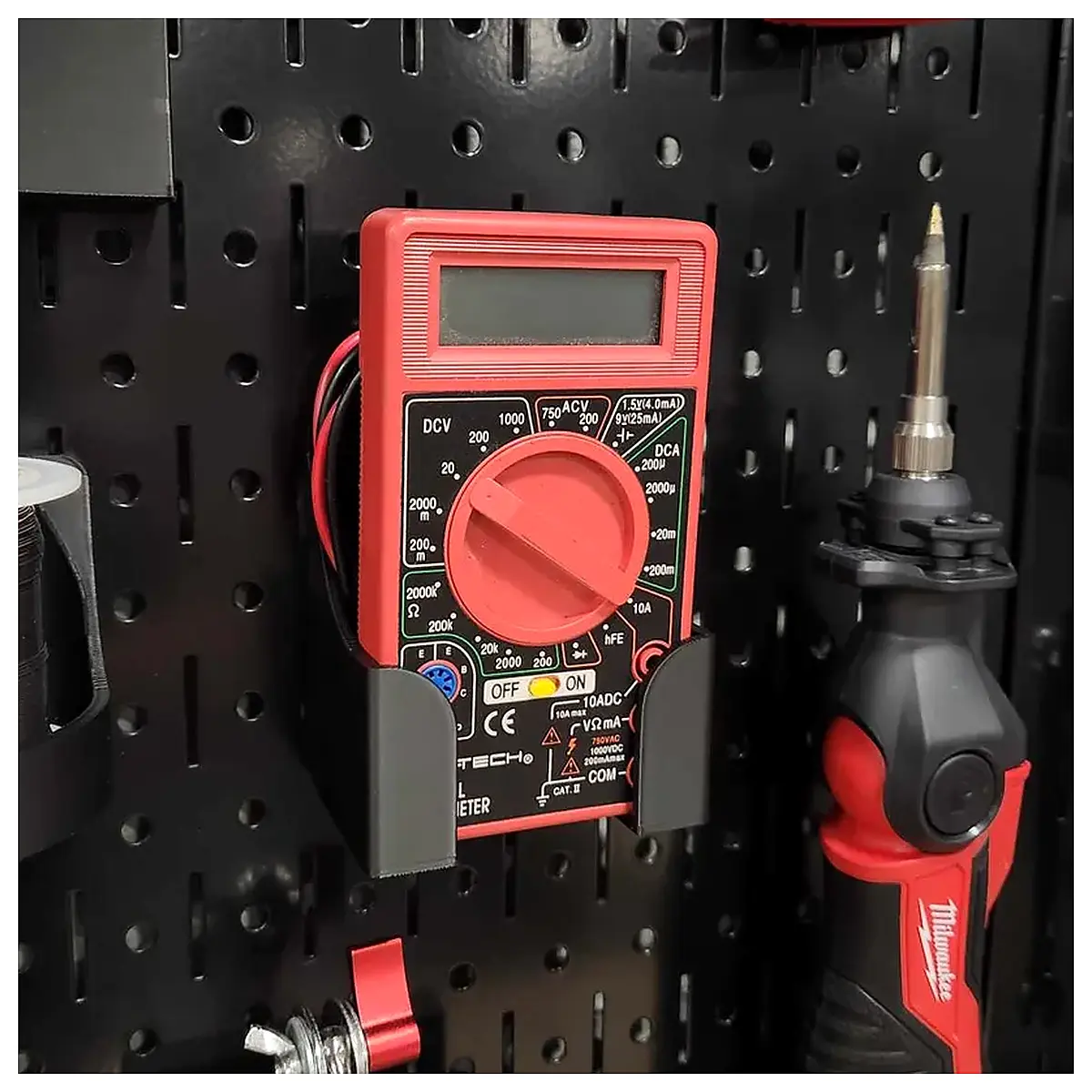 Wall Mounting Bracket Installation Seat Multimeter Holder Wall Fixation Support Electronic Device Mounting